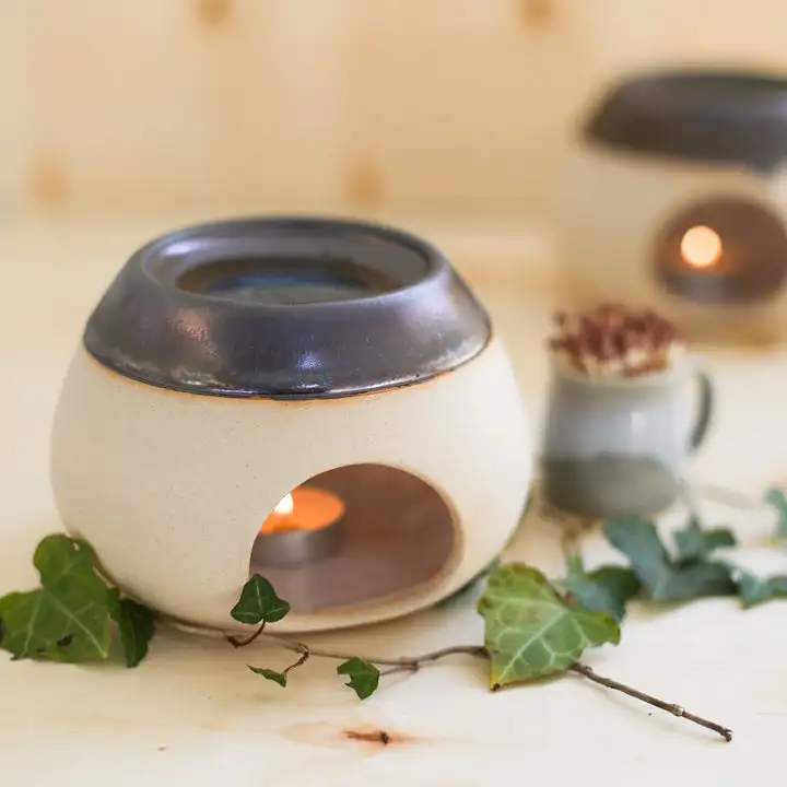 UOBOBO Customizable Wax Oil Burner Essential Oil Burner Tealight Fragrance Modern Oil Burner