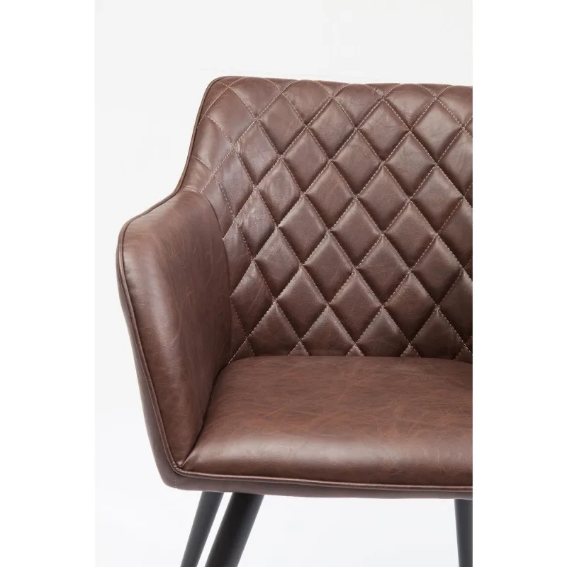 New Style Hot Selling Pu Leather  Elegant High Quality Arm dining Chair Fine Traditional Leather Antique  Office Chair