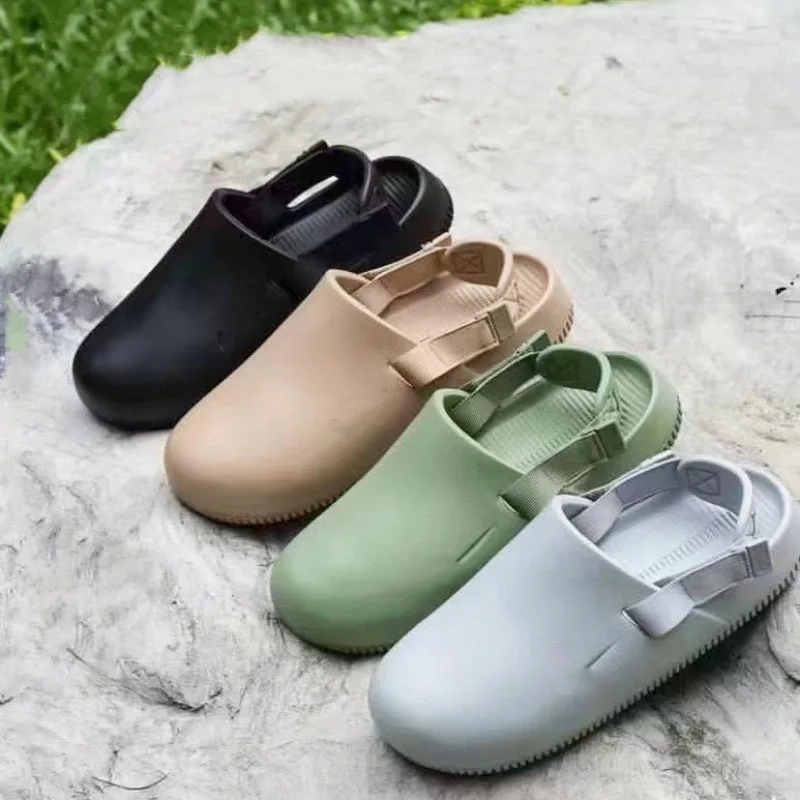 2024 summer new EVA thick sole sandals home outdoor non-slip breathable bag head beach flip-flops slippers for men and women