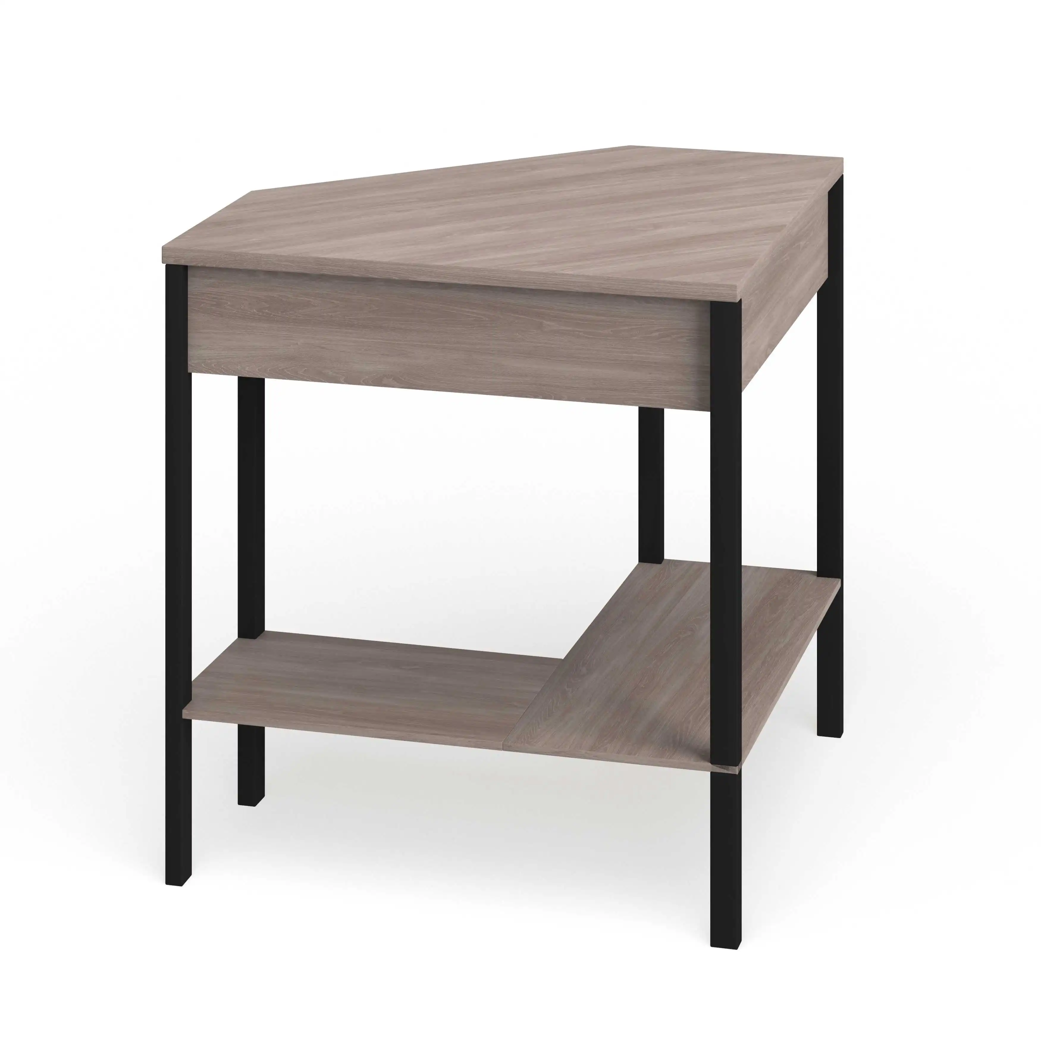 Wholesale MDF top table corner office desk computer table with metal frame