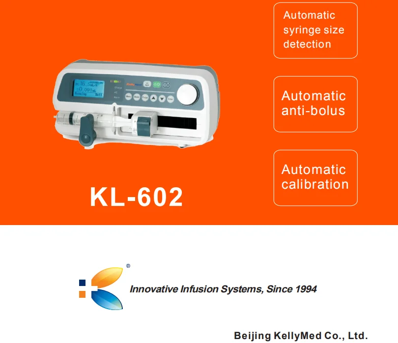 Оптовая продажа Kl-602 kellymed мульти библиотеки лекарства Размер автоматической защиты от мячики и калибровки медицинский шприц инфузионный насос
