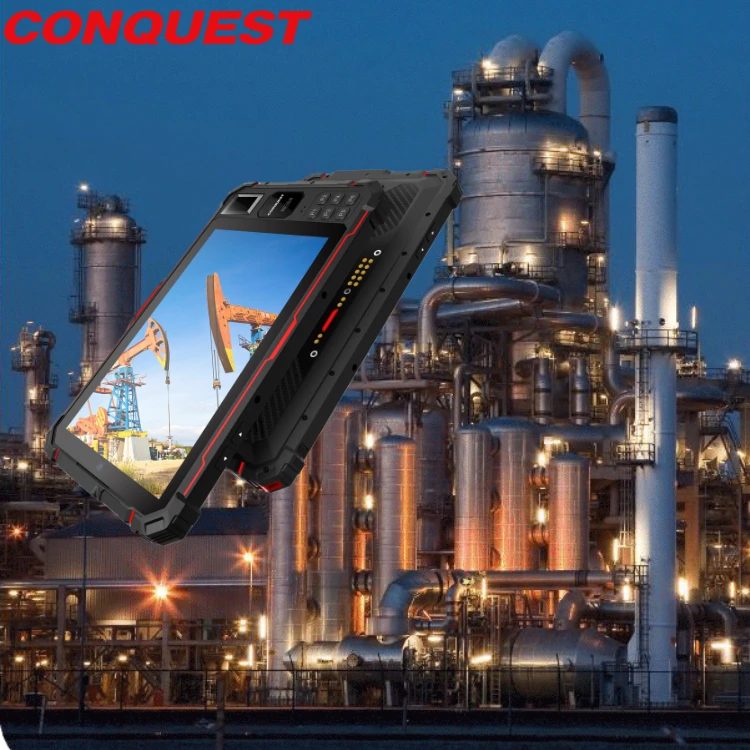 CONQUEST S22 Beidou+GPS+Glonass+Galileo global location Android 4G rugged tablet PC RFID antenna phone for petroleum industry POC walkie talkie