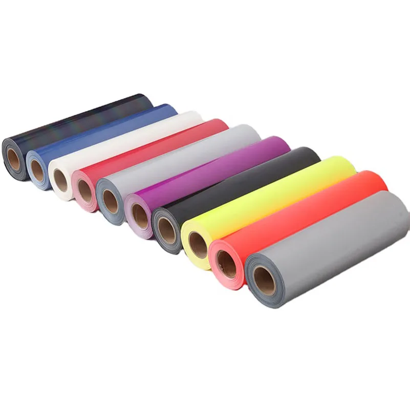 HTV Reflective Material Black Heat Transfer Vinyl Rolls Heat Transfer Vinyl For Clothing