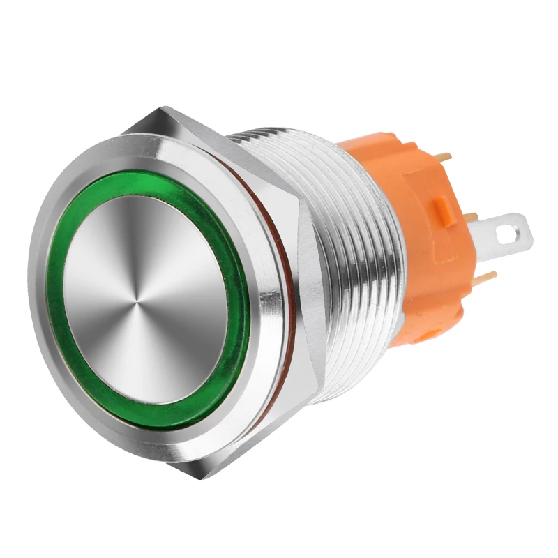 LANBOO 16/19/22/25mm A type with red green blue or three color LED waterproof IP65