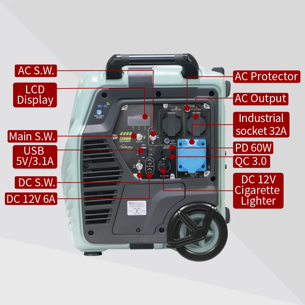 5376wh home power generator hydrogen electric power generator off grid solar power generator system for home