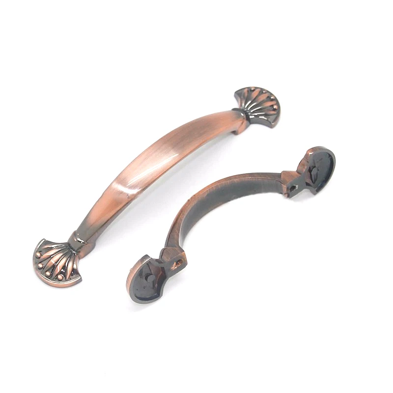 Классическая элегантная античная бронза Мебельная ручка для шкафа