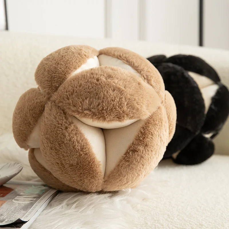 Vintage embroidered ball shaped plush pillows with hand sewn concealed seam sofa sample rooms for simple pillows