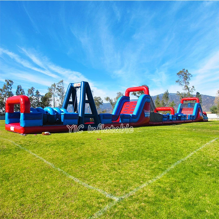 Giant Inflatable Obstacle Course Fitness Bootcamp Backyard Obstacle Course for Sale Obstacle Course Challenge Ninja Kids 1 Piece