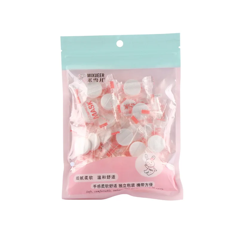 50 Compressed Mask Paper Disposable Breathable Portable DIY Beauty Mask Granules Eco-friendly Cotton Pads Cotton Pad 201 2 Sided