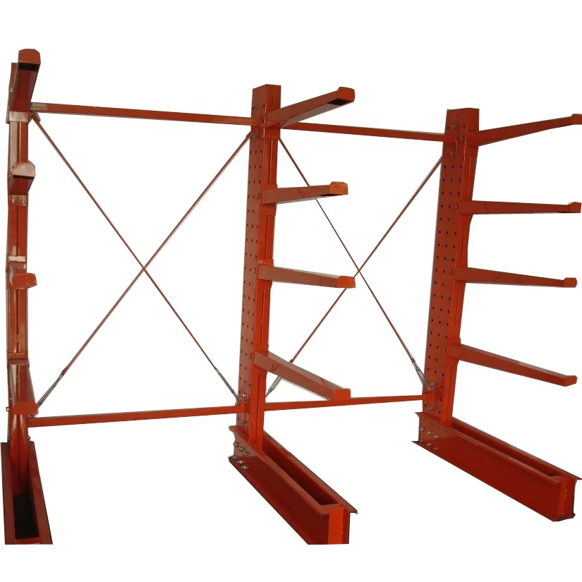 Сверхпрочные металлические консольные стеллажи для хранения