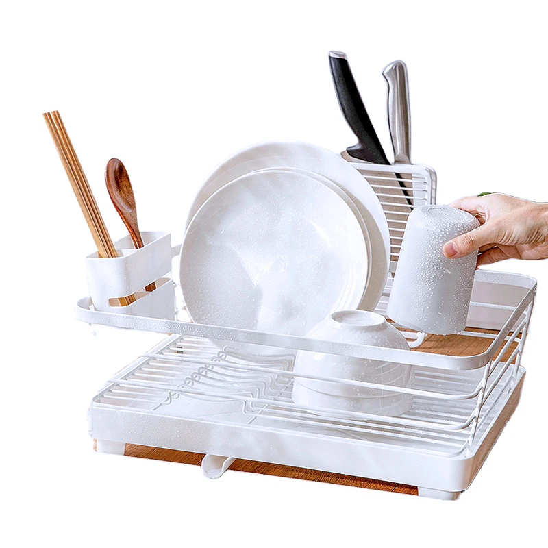 
Bowl Stand Dish Rack Over Sink Kitchen Utensil Shelf Rack/Cutlery Stand 