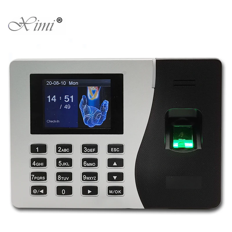 
Hot sale fingerprint and card time clock time attendance TCP/IP communication with free different language software 