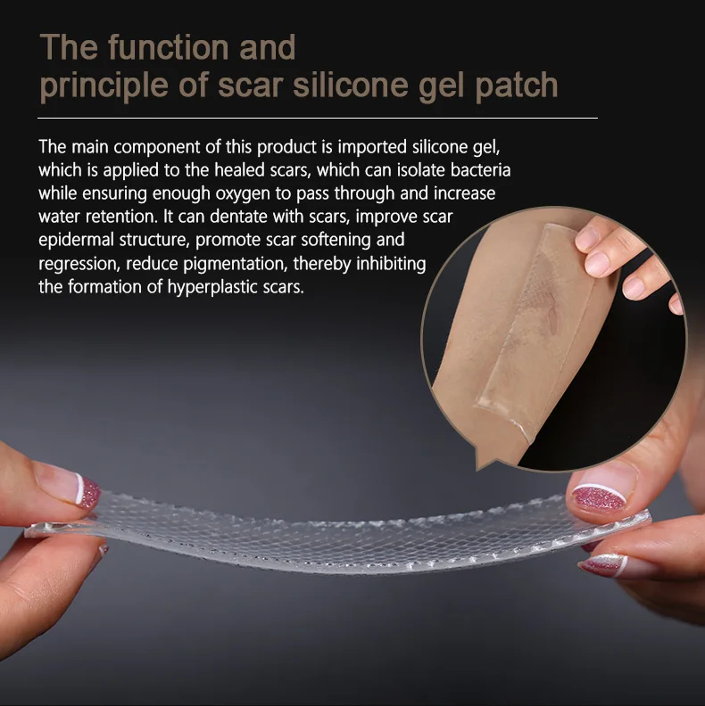 OEM Reusable Acne Tape Therapy Sheet Skin Repair Sheet Silicone Scar Removal Silica Gel Patch