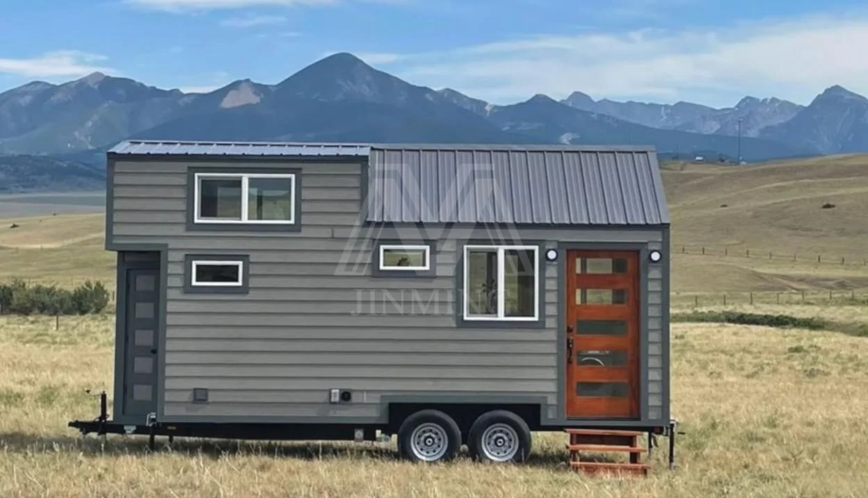 China cheap tiny homes on wheels prefabricated cabin trailer house