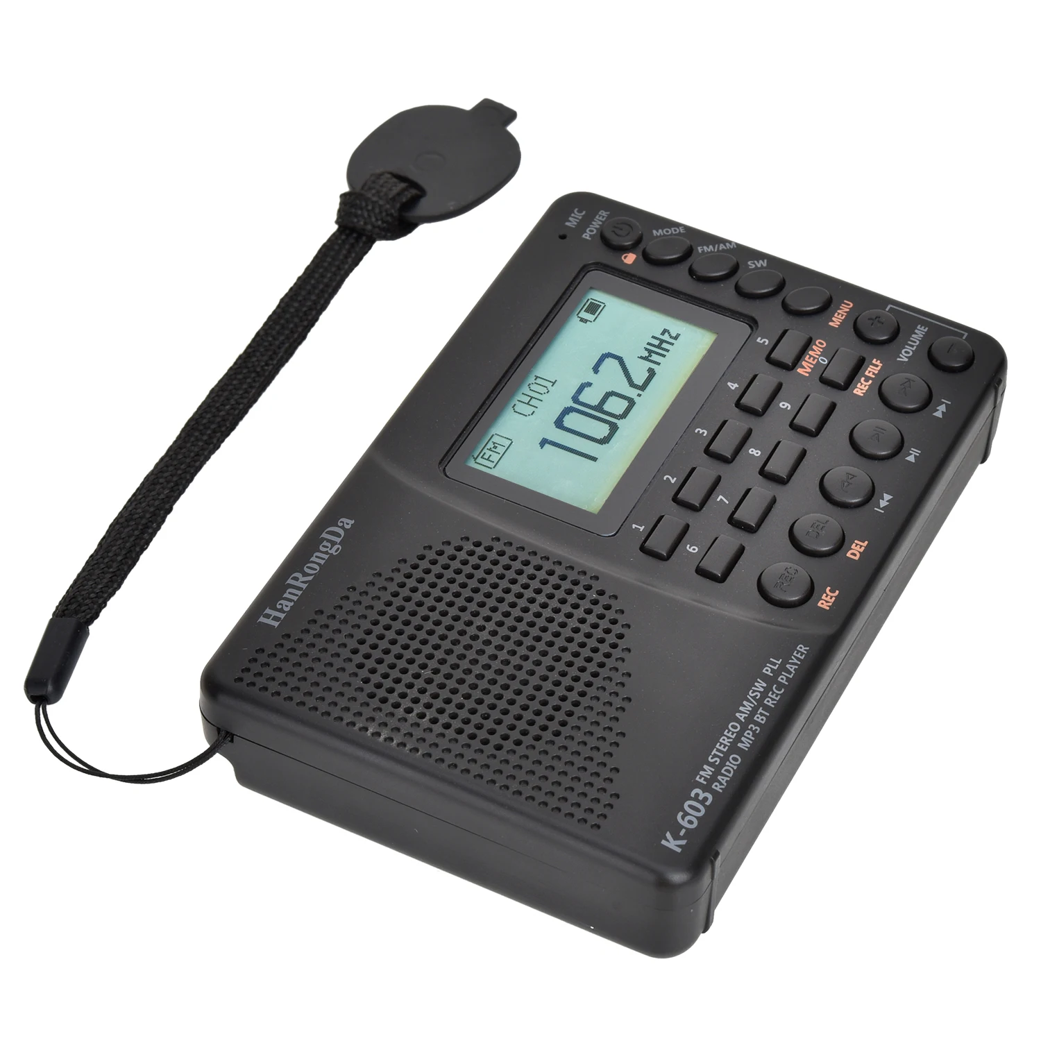  Портативный многофункциональный Pll Am Fm Sw рекордер Bt