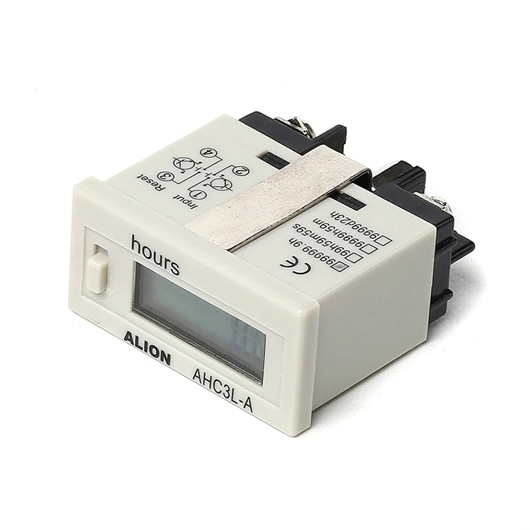 AHC3L-A 220V Mechanical White 8 Digital Analogue Battery Hour Meter