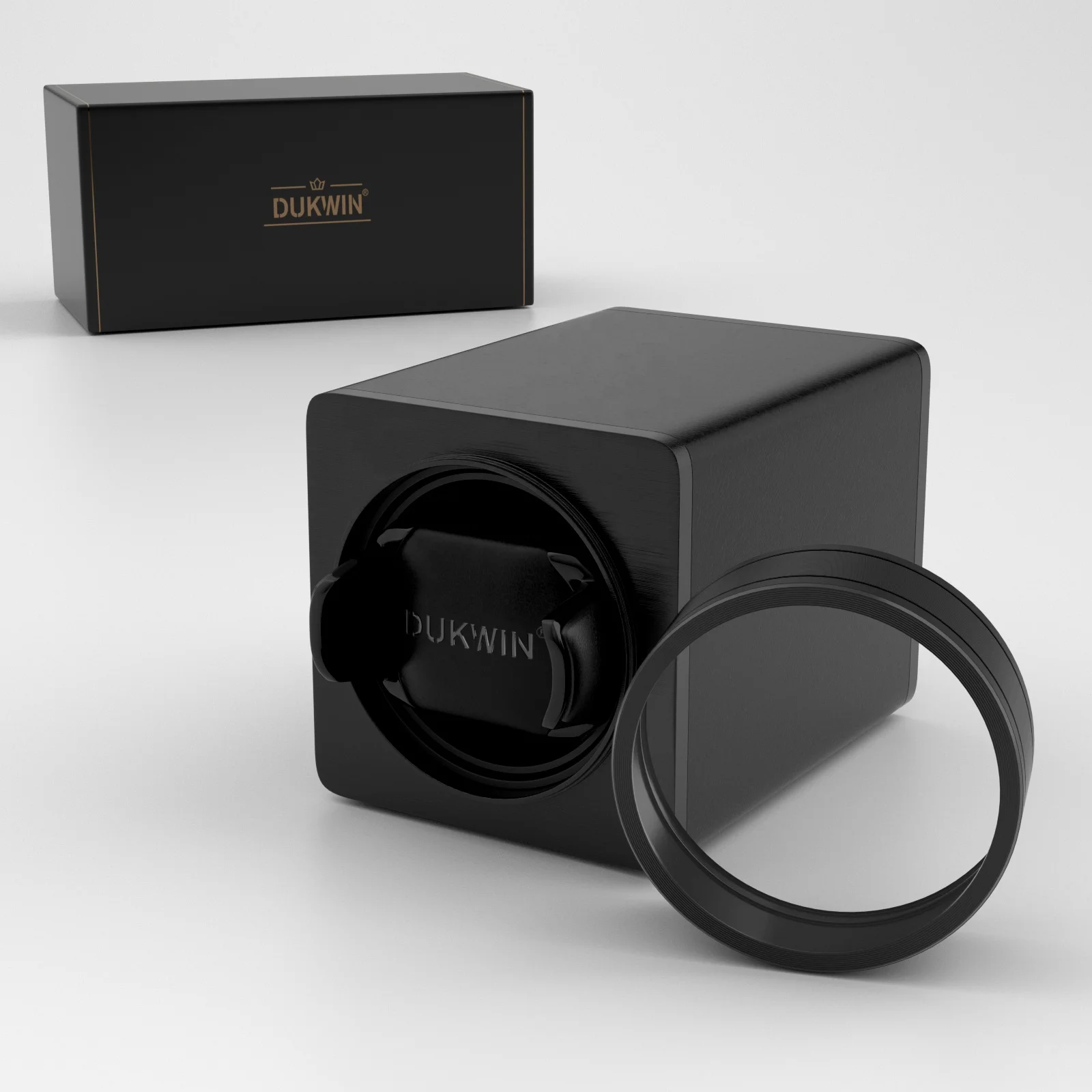 2024 New Upgraded Patent Design Black Single 1 Watch Shake Box Automatic Watch Winder Supplier Luxury Watch Travel Case