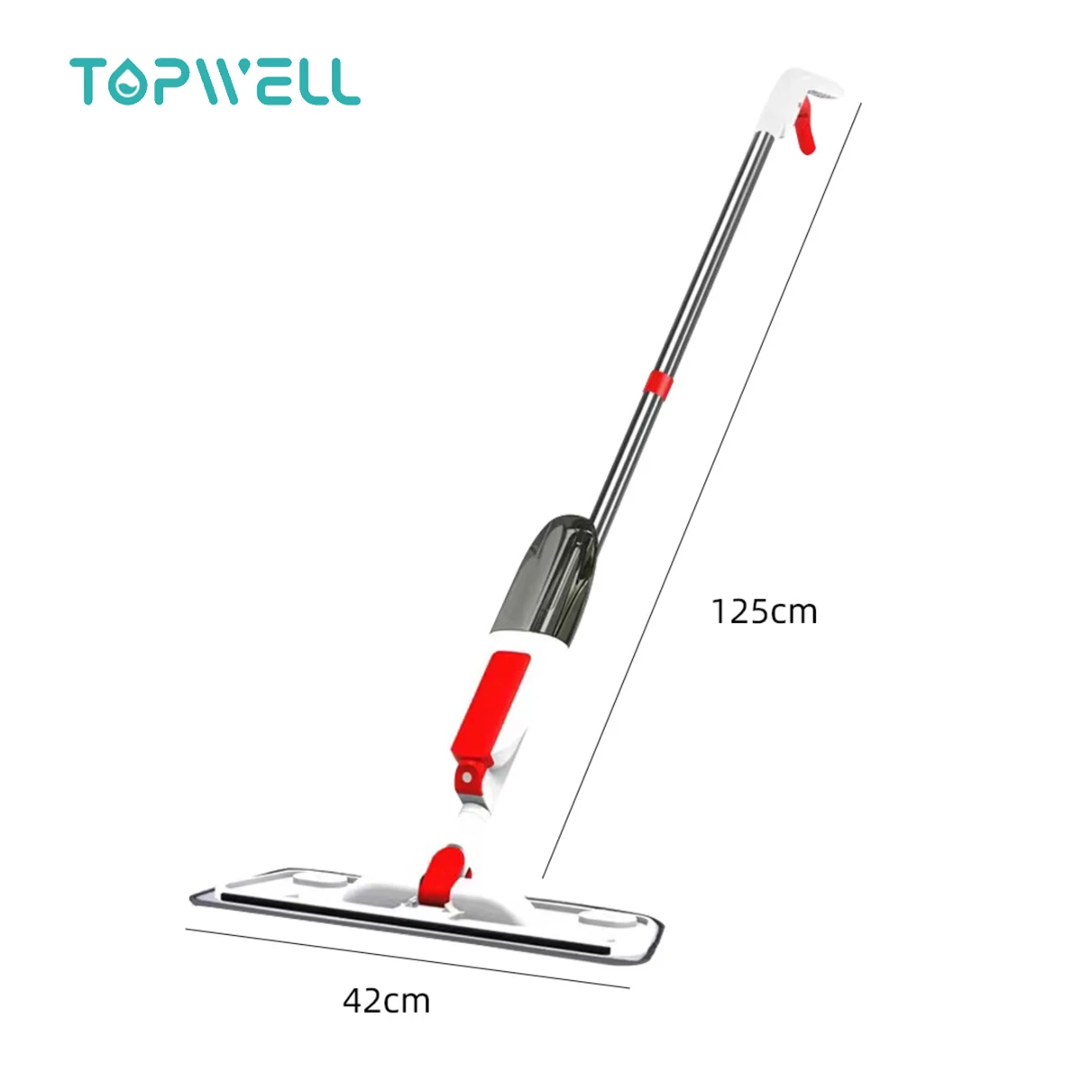 Topwill Household Cleaner Tools Sprayer Water Magic 360 Degree Swivel Flat Floor Mop Microfiber Easy Cleaning Spray Mop