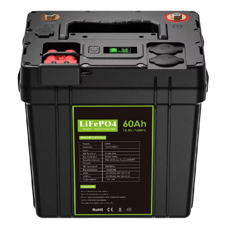 Portable Power Pack 12v 60Ah 50Ah lifepo4 battery pack with anderson Plug Outdoor Power Bank For Fridge Projector Radio Speaker