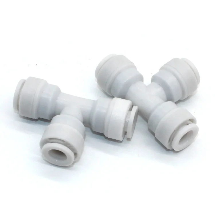 POM 6mm Low Pressure Quick Connector Tee Fitting Plastic Pipe Fittings