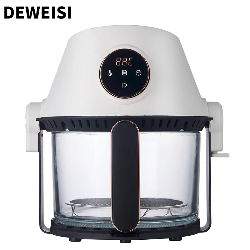 DEWEISI 3in1 stainless steel air fryer multifunctional nonstick knob to set the temperature, automatic shutdown