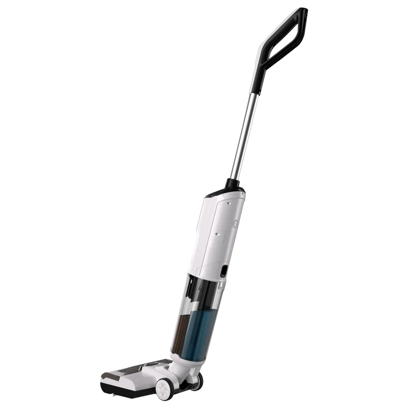 Anjiu 20L Portable Handheld Wet/Dry Vacuum Cleaner Intelligent Upright Floor Washer with 150W Brush Motor 21.6V Power Bagless