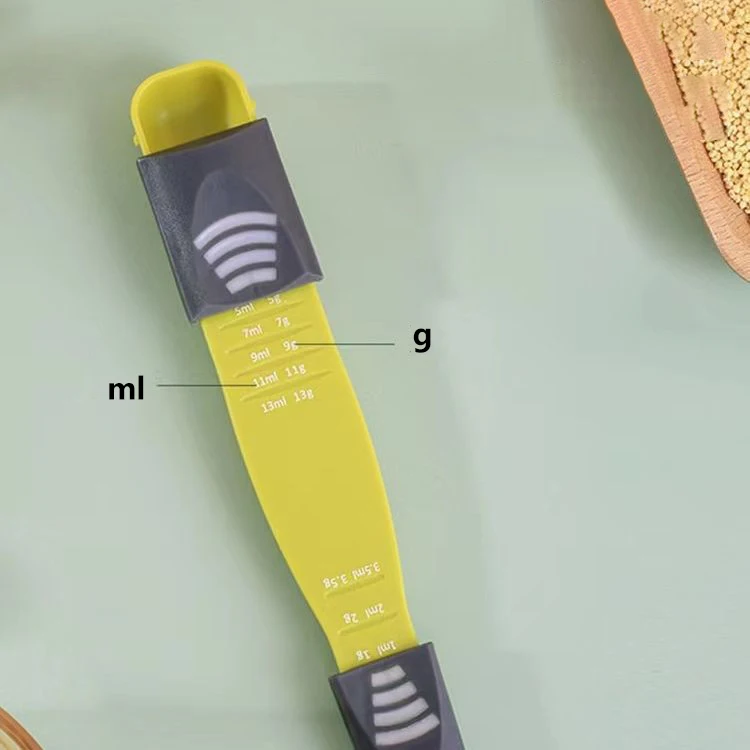 DD2389 ABS Kitchen Metering Spoon Double Head High Precise Powder Scale Measure Spoon Mark Baking Coffee Measuring Spoon