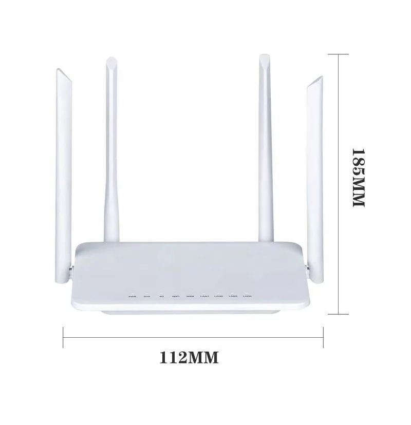 4G Wireless CPE Router 300Mbps With Nano SIM slot Support 32 Users For Car and Home
