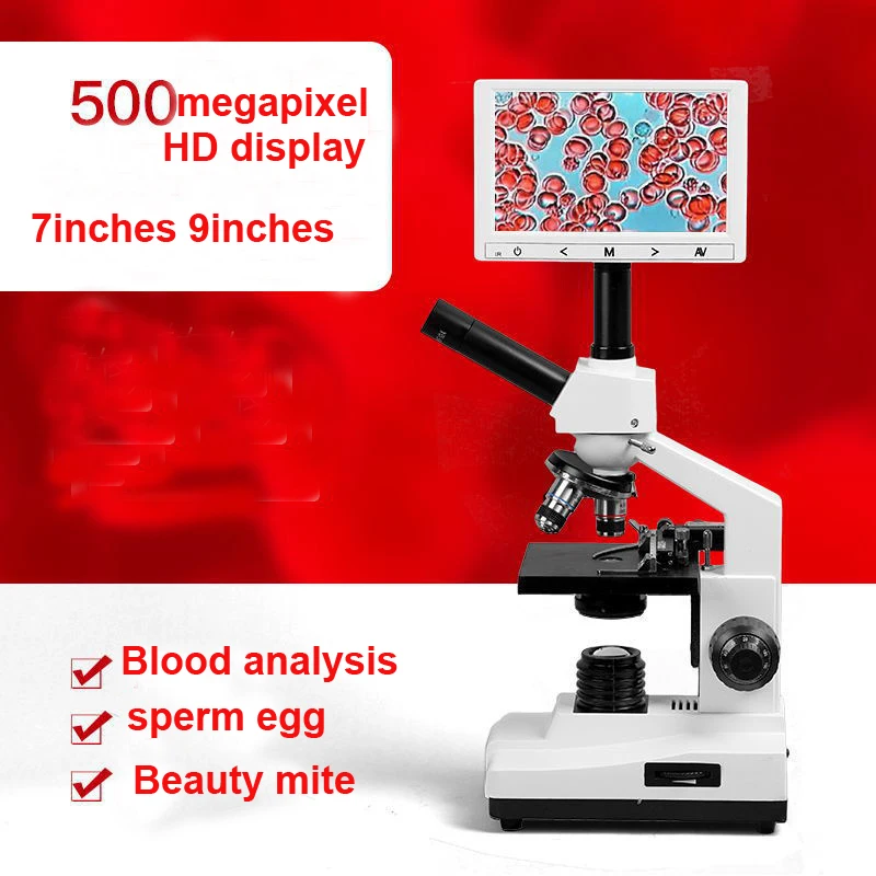 One drop of blood detection microscope for mites Beauty salon screen microscope with optional computer eyepiece