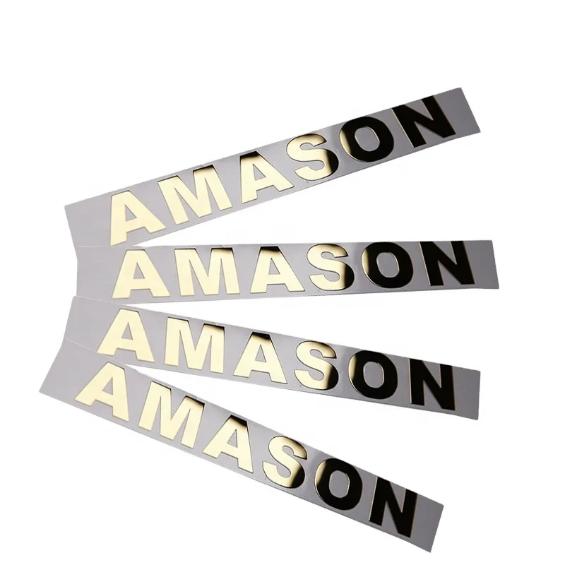 electroform metal nickel logo sticker metal plate emblems