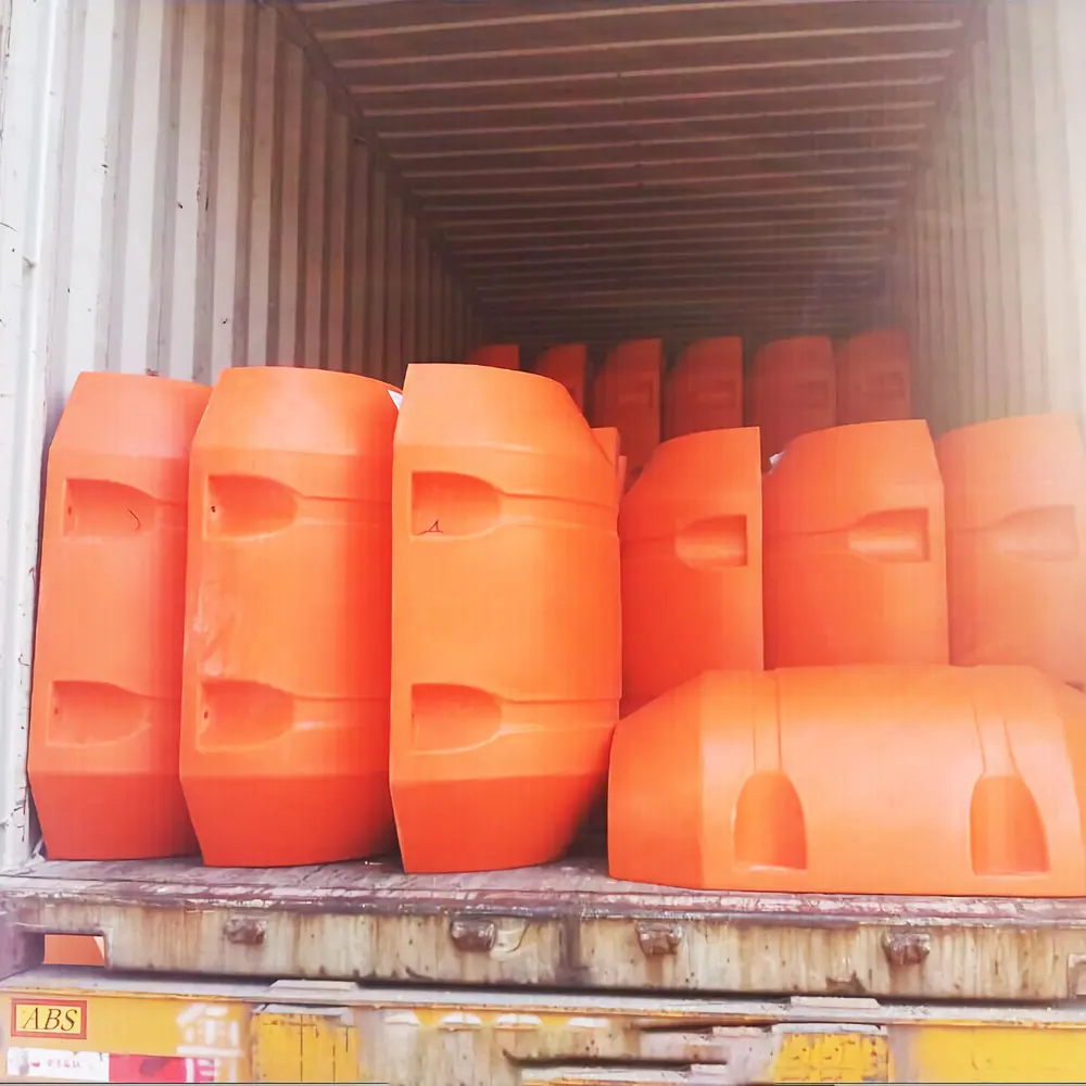 Polyethylene Hdpe Pipe Sand Dredging Marine Pontoon Pontoons Floater Floating Dregde Pipe Buoy For Dredging Pipe