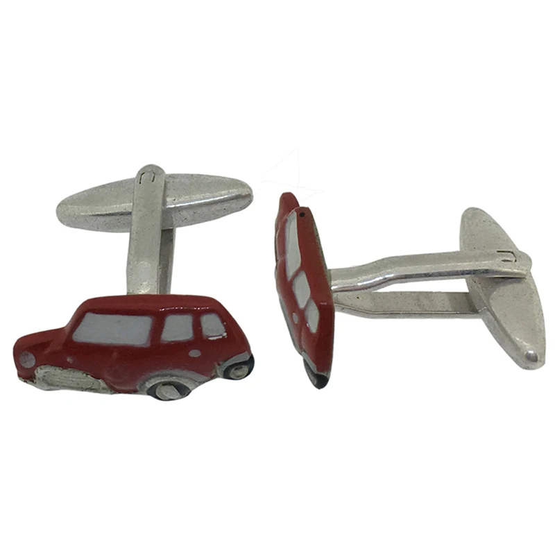 Custom Design Enamel Car Shape Novelty Cufflink