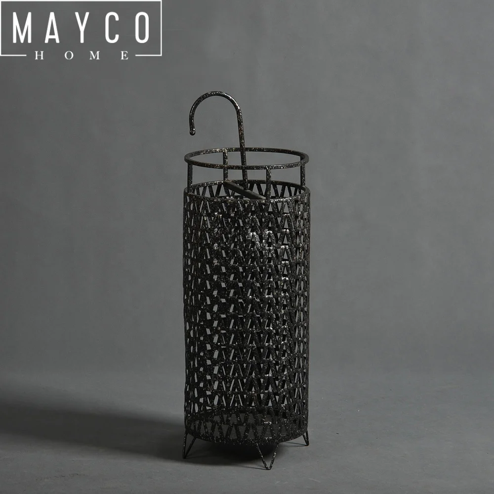 Mayco Gold Iron Indoor Wet Umbrella Holder Stands