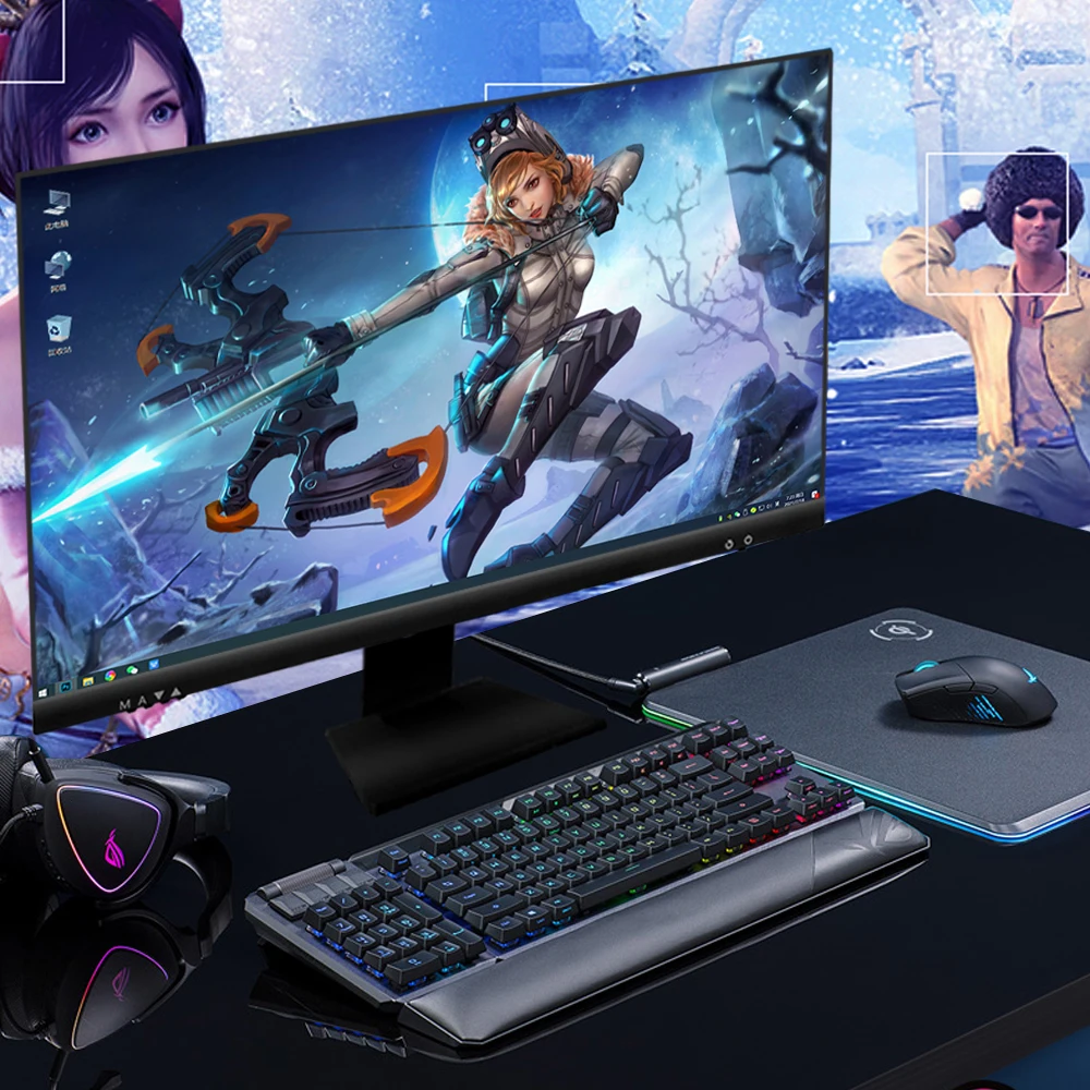 High Quality Core I3 I5 I7 Gaming all in one pc Monoblock 23.8inch Computer Desktop 4G 8G RAM 256G SSD Gaming All-in-one Pc