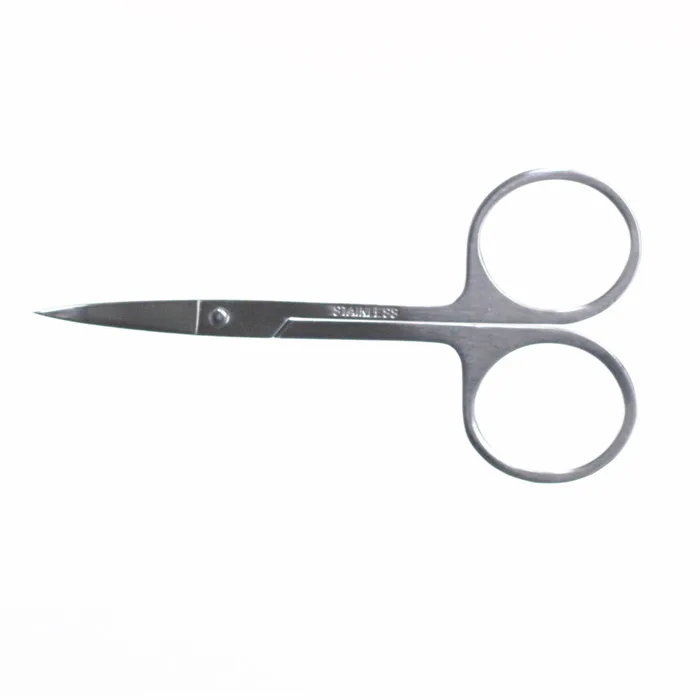Makeup Scissor Eyelash Eyebrow Scissor Curved Head Manicure Scissor Nail Cuticle Tool
