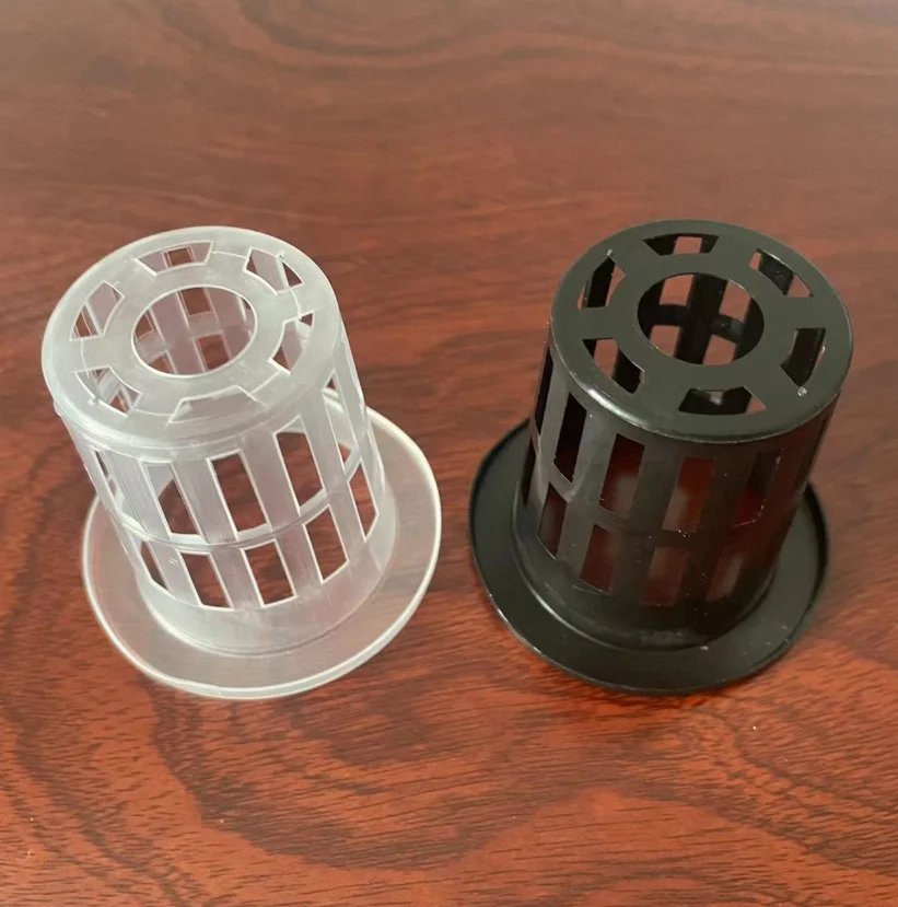 High quality virgin pp balck/clear 60*55mm net pot for agriculture