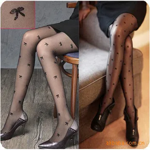 Hot selling new sexy fashion girls silk stocking flower patterns  nylon pantyhose women for stockings