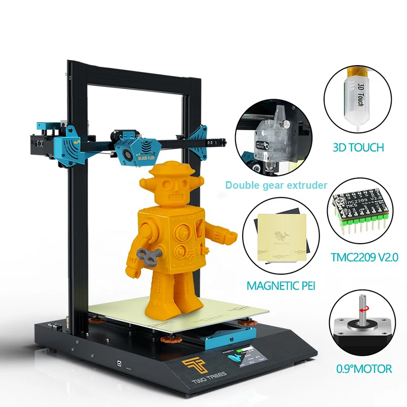 TWOTREES 2022 new Blu-5 Metal 3D Printer Aluminum Extrusion Frame the most cost-effective 3D printing solution printers
