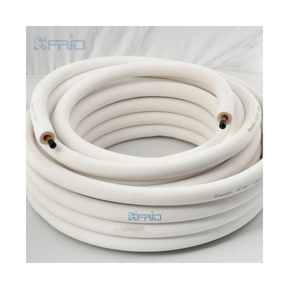 Трубка Scottfrio для кондиционера воздуха или холодильника 1/4 + 3/8 изолированная медная прямая и катушка