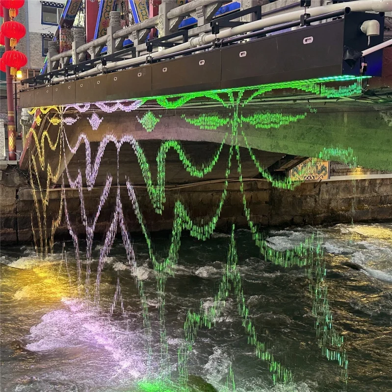 Modern luxurious fountain wall digital water rain curtain used indoor and outdoor