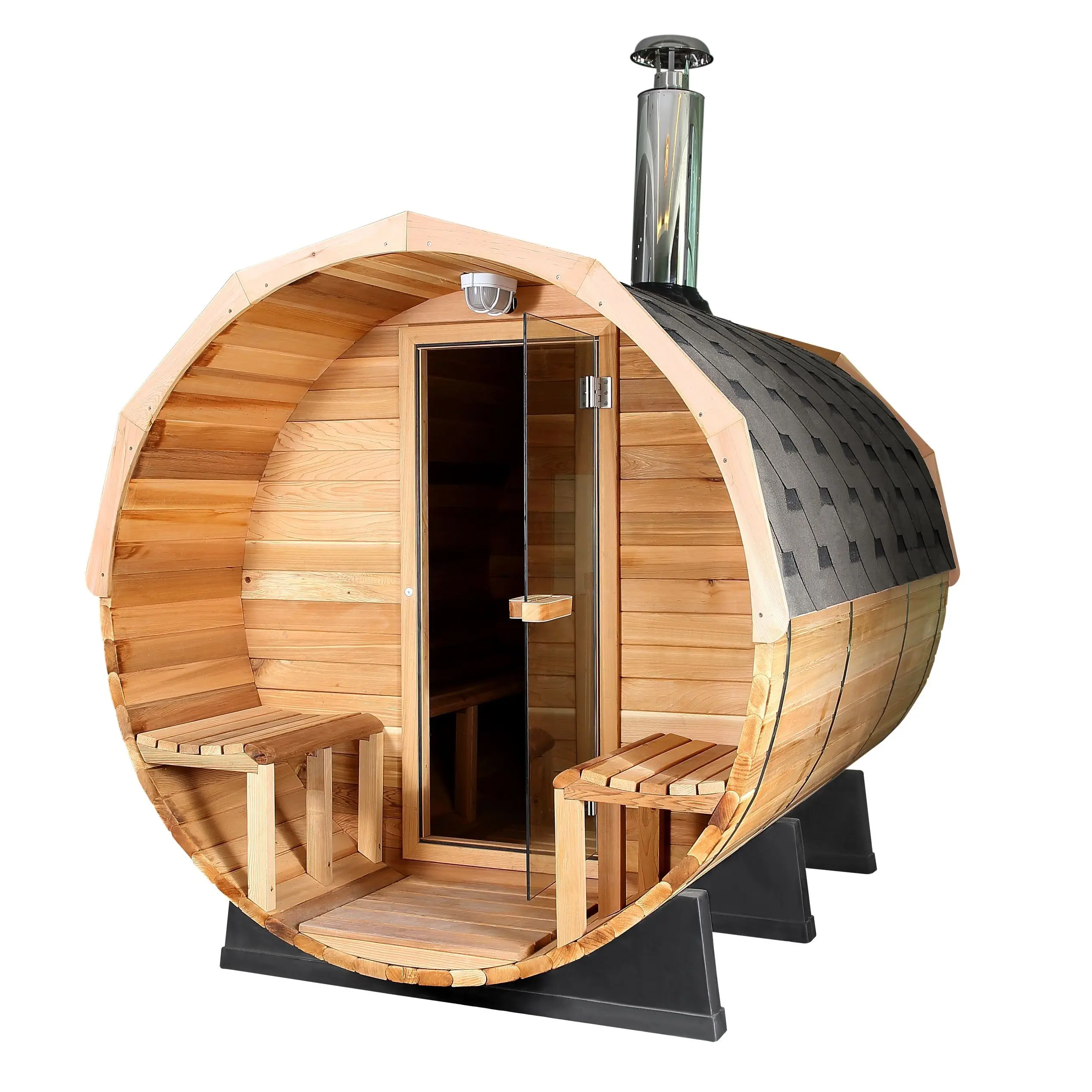 10ft 6 Person Canadian Cedar Barrel Sauna Outdoor Sauna Room Sauna Bath