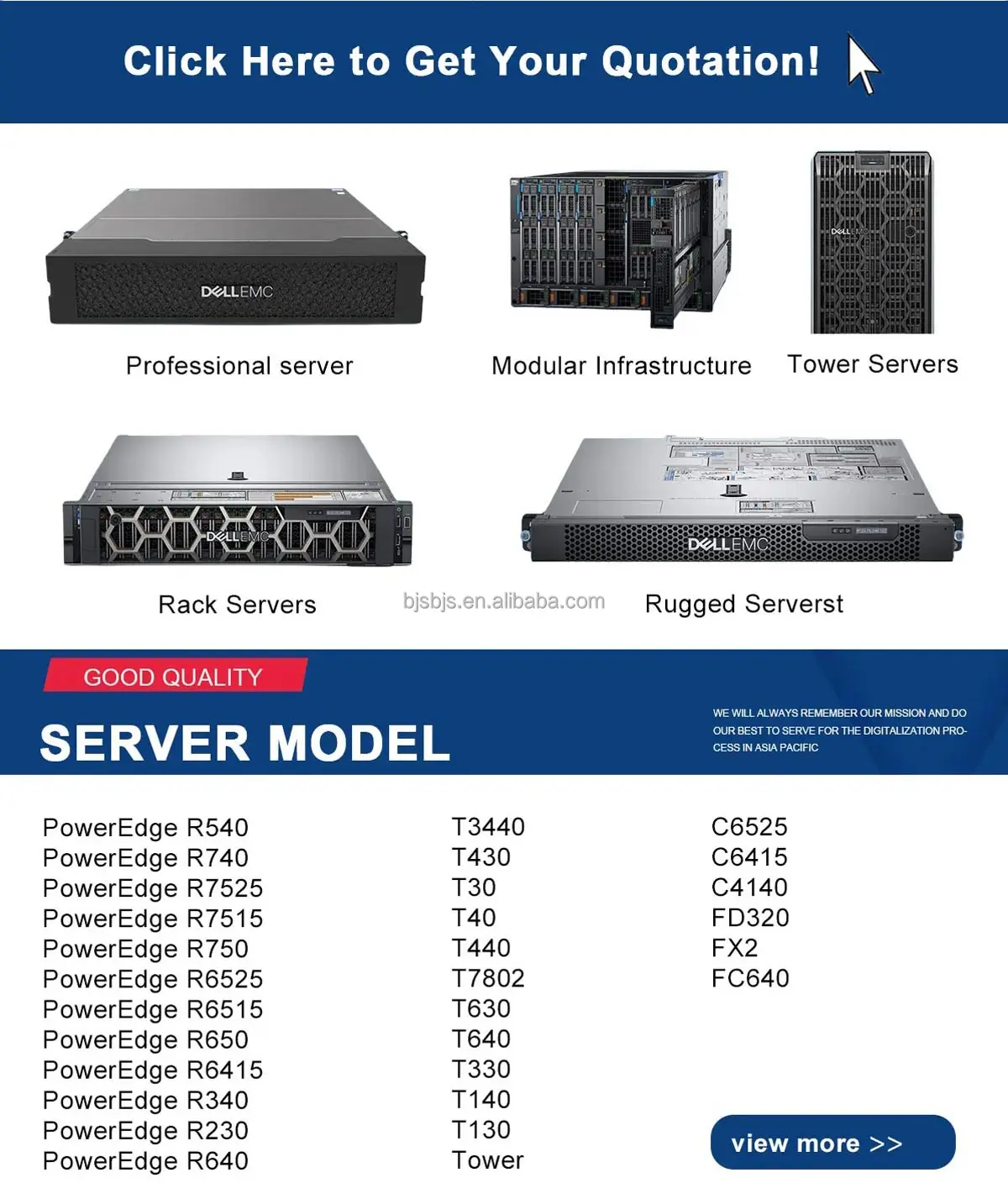 GPU Server DEL R750XA 2U Rack intel xeon Platinum 8358 Ampere A100 80GB High performance computing