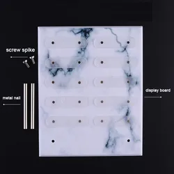 New nail art display board works display book marble three-dimensional magnet adsorption removable color card nail display board