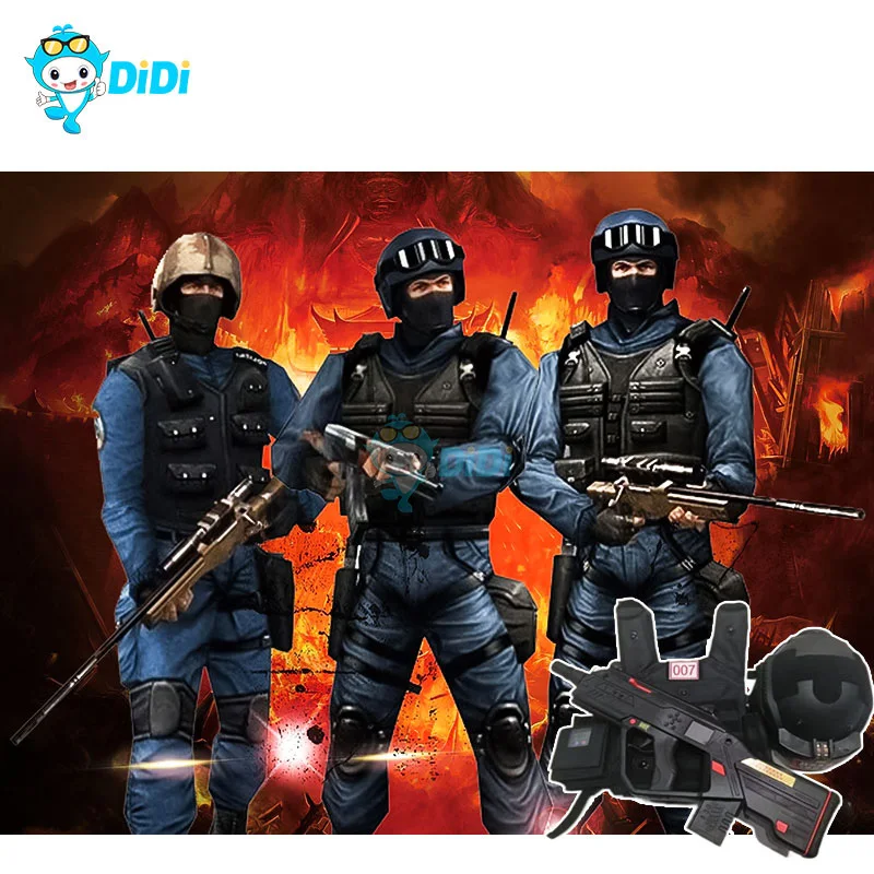 Развлекательные игрушки пистолет и жилет открытый или закрытый многопользовательский беспроводной игровой системы набор лазертаг оборудование