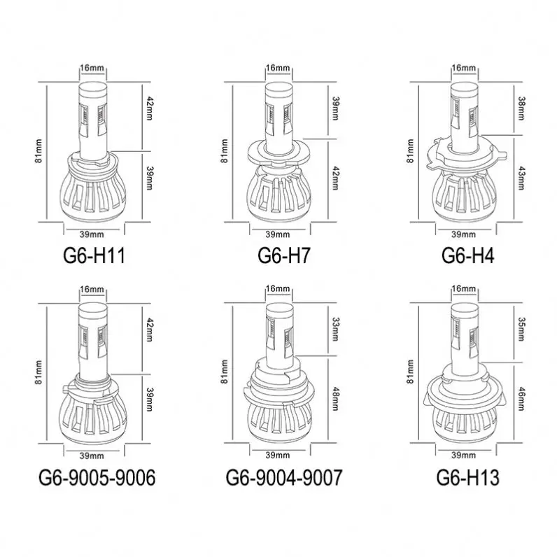 Auto Lighting System k11 H7  H4 rzr led headlight for rzr accessories