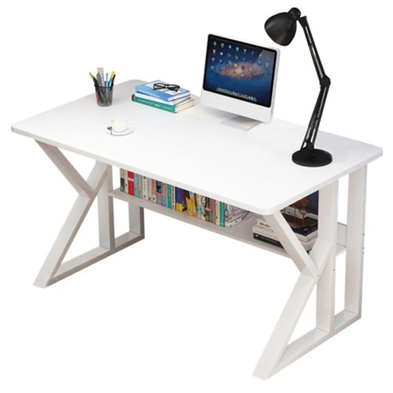Wholesale High Quality White Maple 80*45*73Cm Minimalist Removable K Shape Computer Pc Gaming Desk