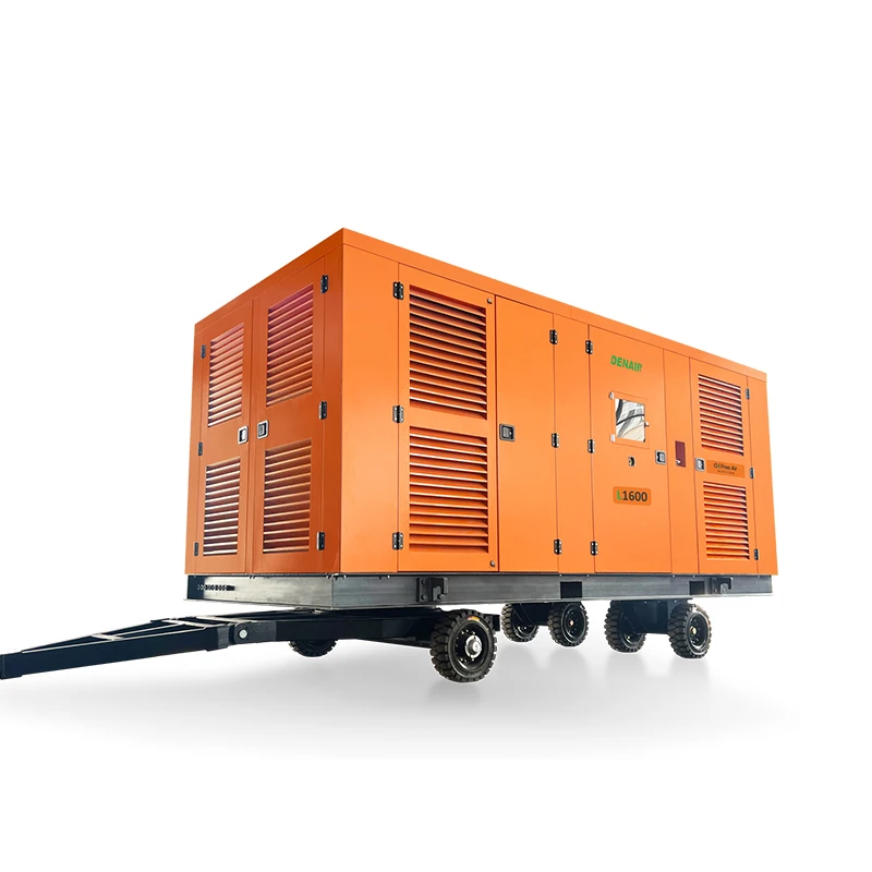 Long-lasting performance and class 0 oil free air directly diesel driven air compressor