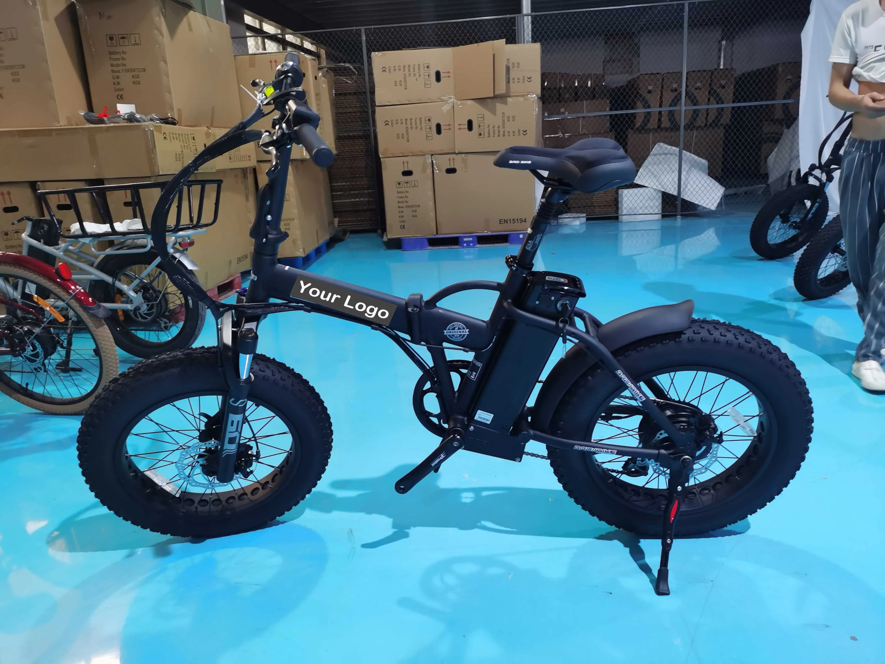 2024 Direct Factory Supply Cheap Quality Folding Electric bicycle Pedelec E-bike Fat Tire 20 x 4.0 foldable Ebike for Wholesale