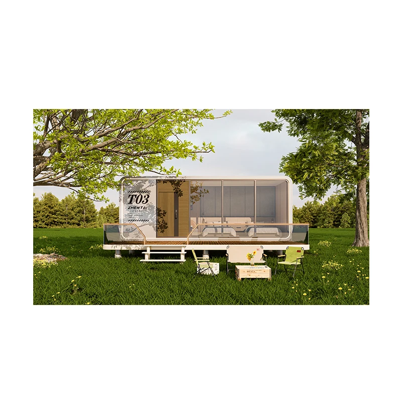 Modern Design Prefab Living Movable Luxury Fashion Garden Pod Modular Container Homes Apple Cabin