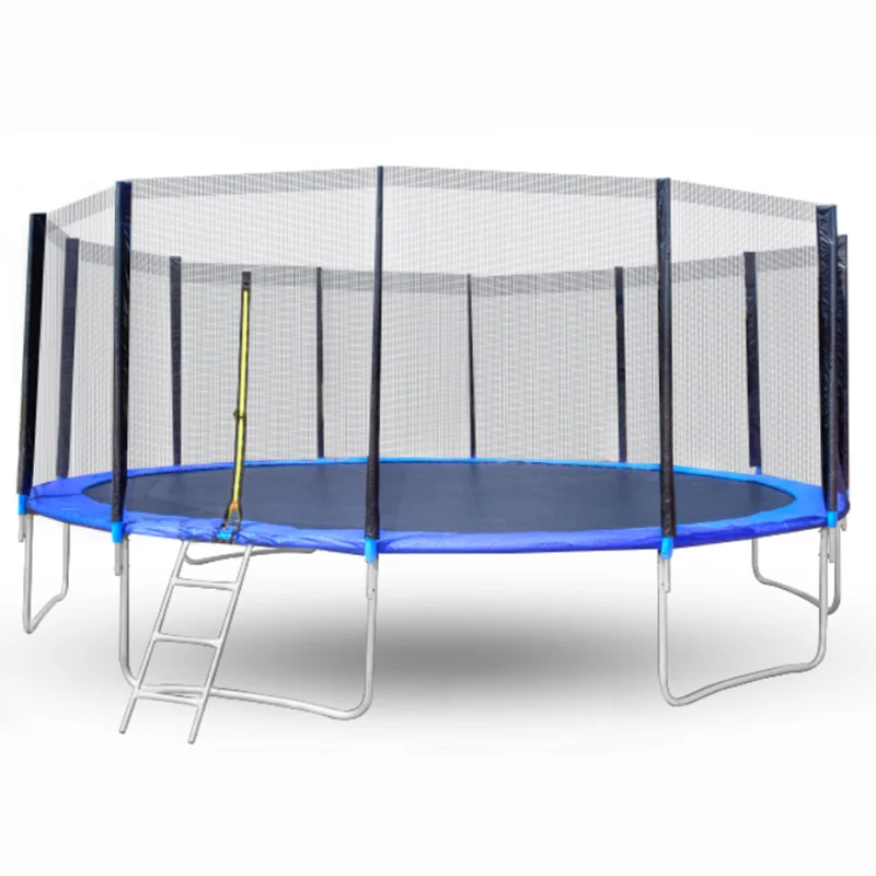16 футов прыгающие кровати производители для детей и взрослых Детский Большой круглый батут для улицы с лестницей